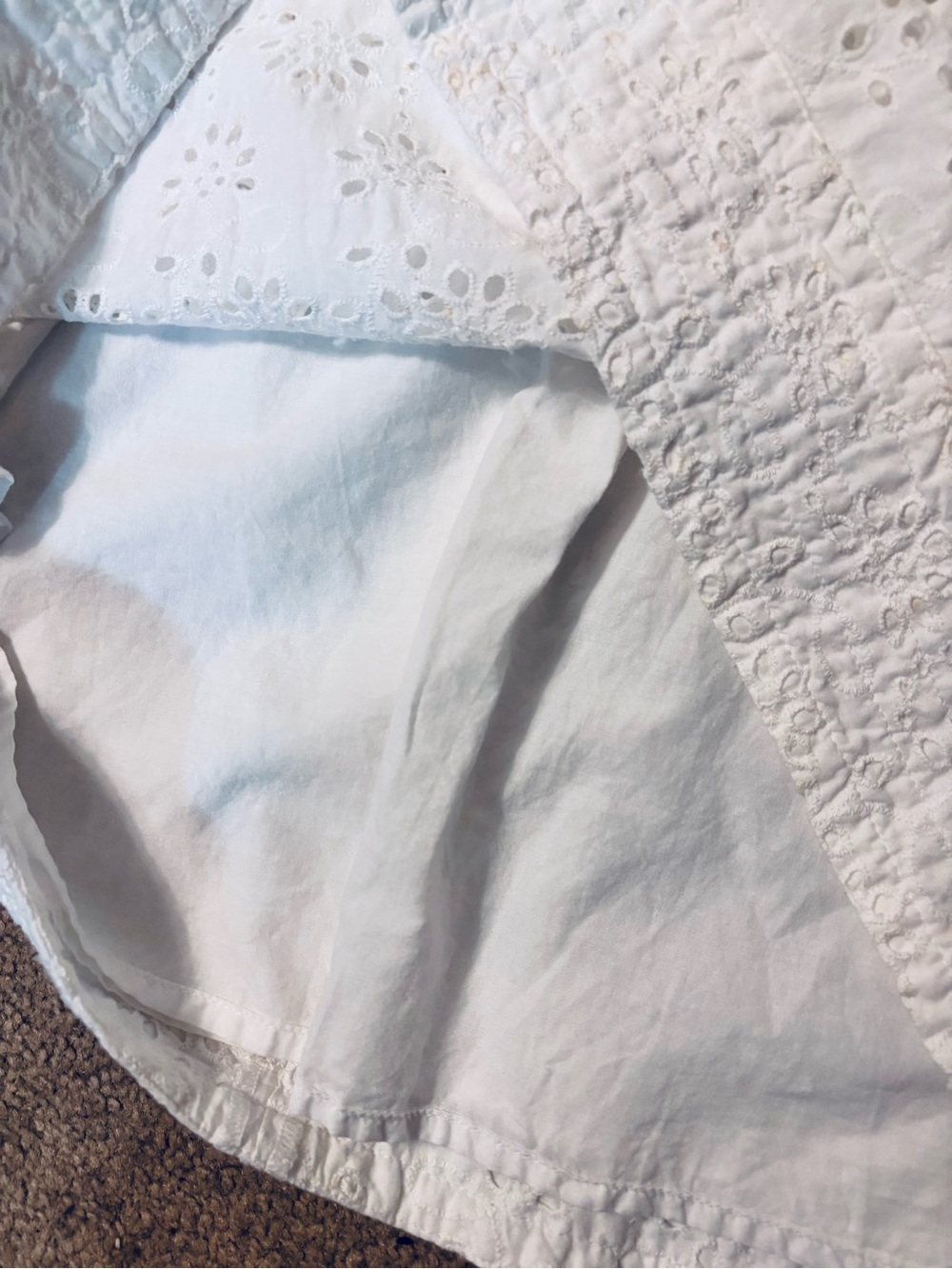 J. Crew White Eyelet Midi Tank Dress - Picture 5 of 6